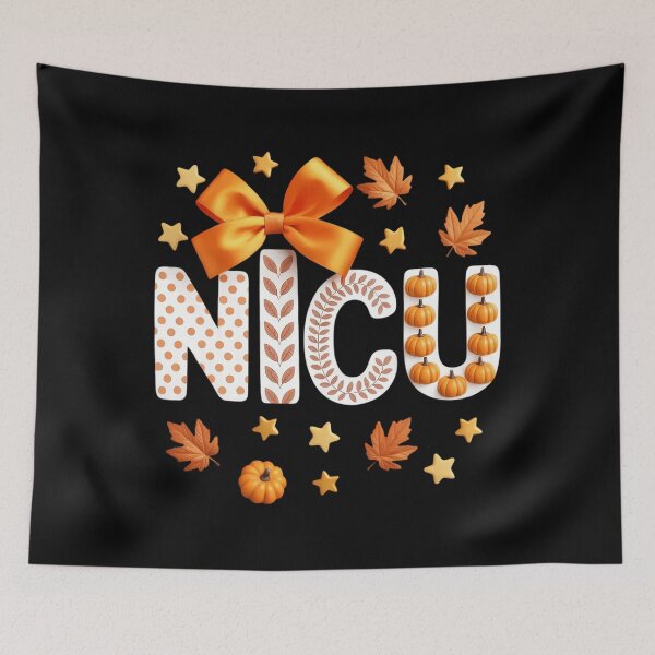 Item preview, Love NICU Pumpkin Leopard Autumn Fall Season Scrub designed and sold by papertaless.