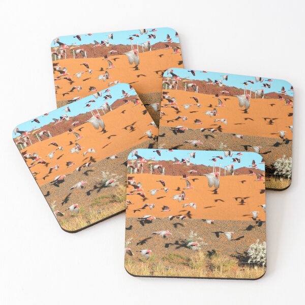 Item preview, Thousands of Pink Galah Cockatoos Flying over the Mines in Outback Australia designed and sold by jaynerushton.