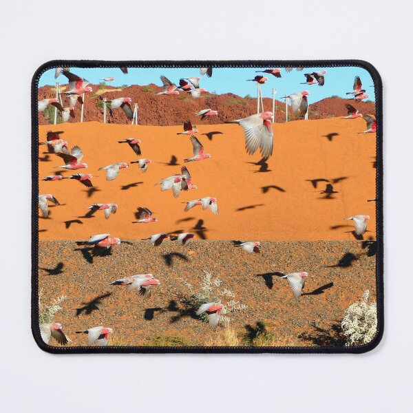 Item preview, Thousands of Pink Galah Cockatoos Flying over the Mines in Outback Australia designed and sold by jaynerushton.