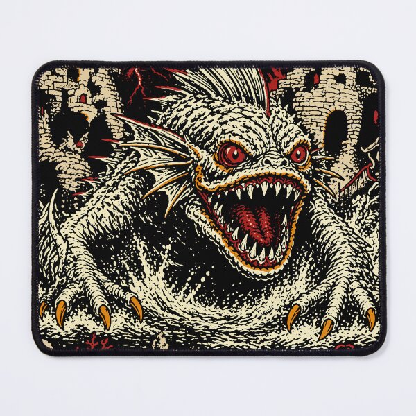 Item preview, Sea Monster Horror Creature Gothic Castle Design designed and sold by trajeado14.