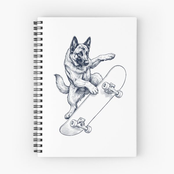 Item preview, Vintage Belgian Shepherd Skateboarding Skate Dog Dad Lover designed and sold by DoodleTortle.