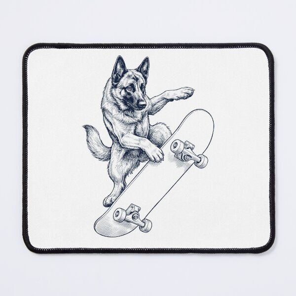 Item preview, Vintage Belgian Shepherd Skateboarding Skate Dog Dad Lover designed and sold by DoodleTortle.