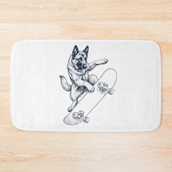 Item preview, Vintage Belgian Shepherd Skateboarding Skate Dog Dad Lover designed and sold by DoodleTortle.