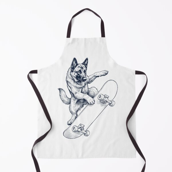 Item preview, Vintage Belgian Shepherd Skateboarding Skate Dog Dad Lover designed and sold by DoodleTortle.