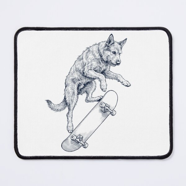 Item preview, Vintage Berger Picard Skateboarding Skate Dog Dad Lover designed and sold by DoodleTortle.