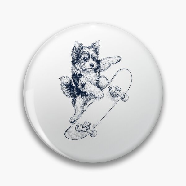 Item preview, Vintage Biewer Terrier Skateboarding Skate Dog Dad Lover designed and sold by DoodleTortle.