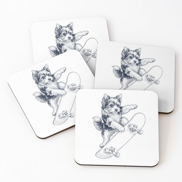 Item preview, Vintage Biewer Terrier Skateboarding Skate Dog Dad Lover designed and sold by DoodleTortle.