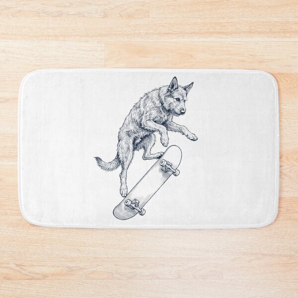 Item preview, Vintage Berger Picard Skateboarding Skate Dog Dad Lover designed and sold by DoodleTortle.