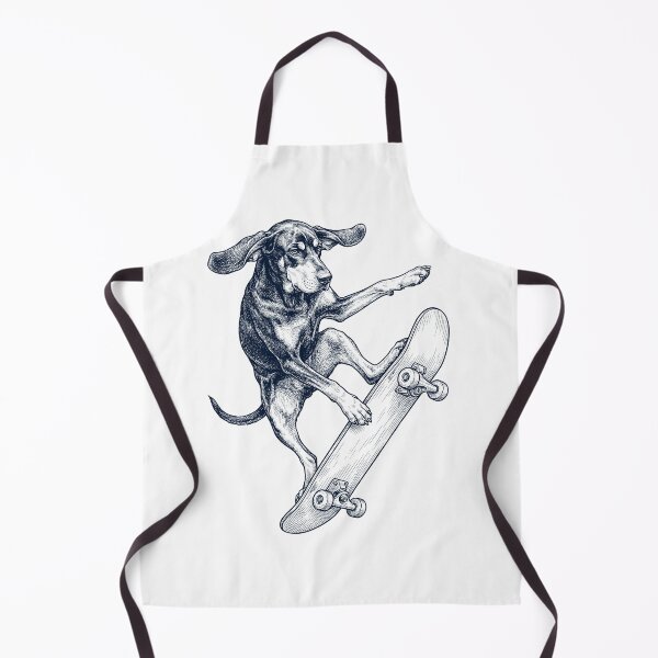 Item preview, Vintage Black and Tan Coonhound Skateboarding Skate Dog Dad Lover designed and sold by DoodleTortle.