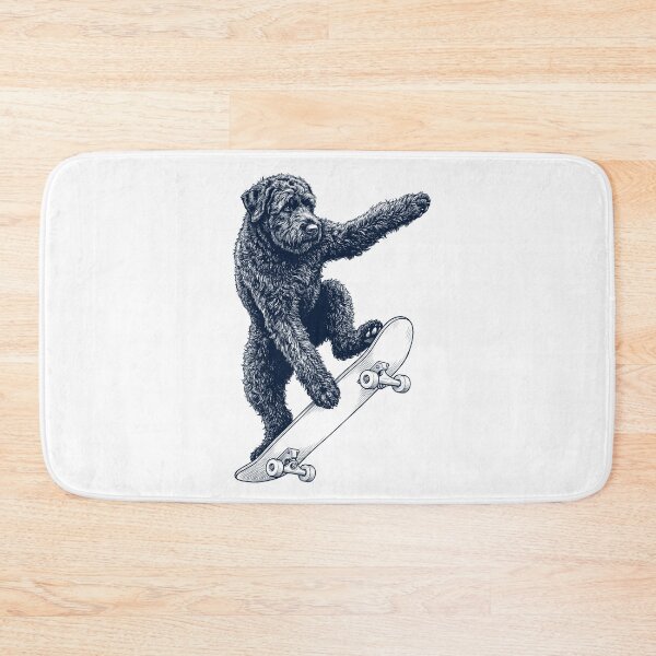 Item preview, Vintage Black Russian Terrier Skateboarding Skate Dog Dad Lover designed and sold by DoodleTortle.