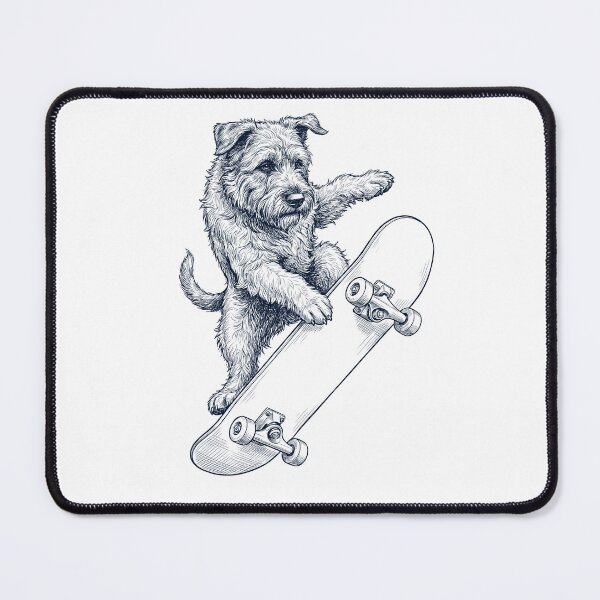 Item preview, Vintage Bouvier des Flandres Skateboarding Skate Dog Dad Lover designed and sold by DoodleTortle.