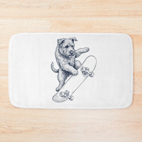 Item preview, Vintage Bouvier des Flandres Skateboarding Skate Dog Dad Lover designed and sold by DoodleTortle.