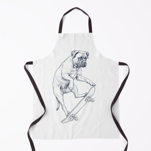 Item preview, Amante de los perros Bullmastiff patinando y haciendo skate designed and sold by DoodleTortle.