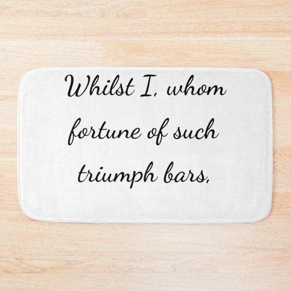 Item preview, "Whilst I, whom fortune of such triumph bars," - handwriting black designed and sold by ariksworld.