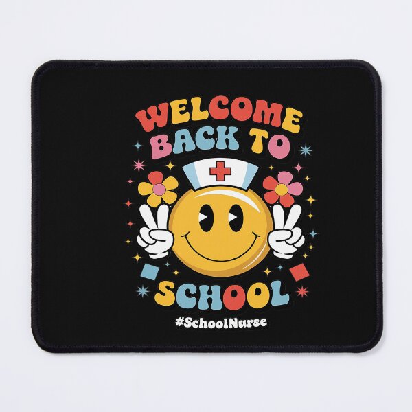 Item preview, Retro Groovy Welcome Back To School Shool Nurse Smile Face designed and sold by Thamngan.
