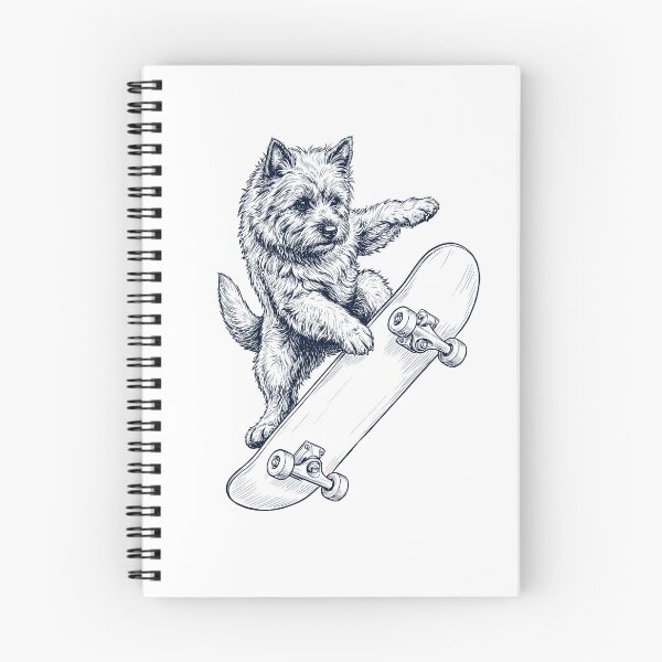 Item preview, Vintage Cairn Terrier Skateboarding Skate Dog Dad Lover designed and sold by DoodleTortle.