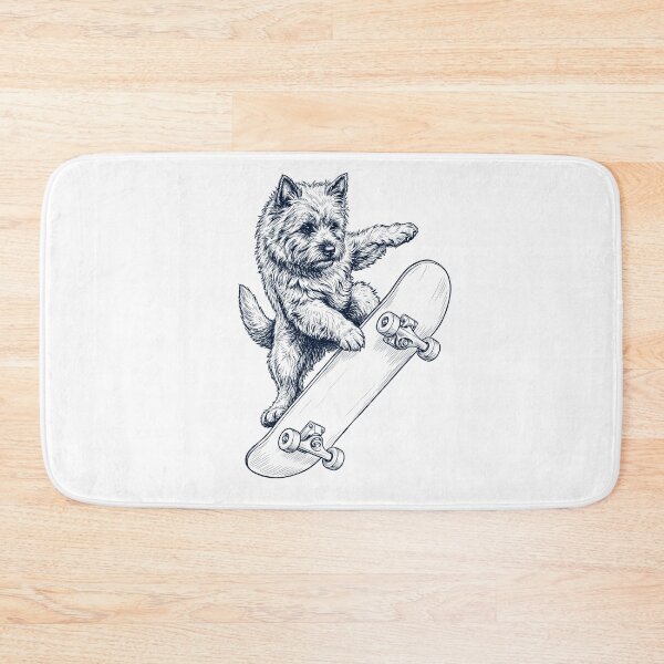 Item preview, Vintage Cairn Terrier Skateboarding Skate Dog Dad Lover designed and sold by DoodleTortle.