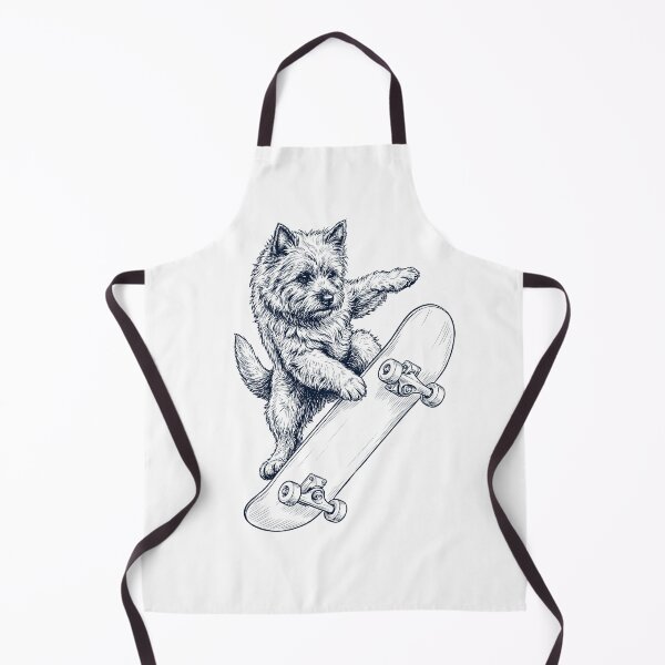 Item preview, Vintage Cairn Terrier Skateboarding Skate Dog Dad Lover designed and sold by DoodleTortle.