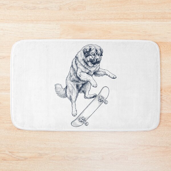 Item preview, Vintage Caucasian Shepherd Dog Skateboarding Skate Dog Dad Lover designed and sold by DoodleTortle.