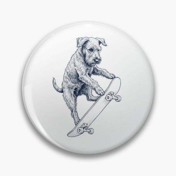 Item preview, Vintage Cesky Terrier Skateboarding Skate Dog Dad Lover designed and sold by DoodleTortle.