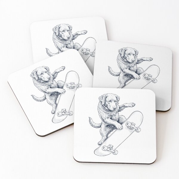 Item preview, Vintage Chesapeake Bay Retriever Skateboarding Skate Dog Dad Lover designed and sold by DoodleTortle.