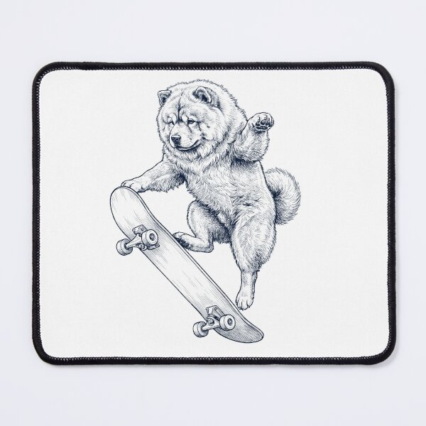 Item preview, Vintage Chow Chow Skateboarding Skate Dog Dad Lover designed and sold by DoodleTortle.
