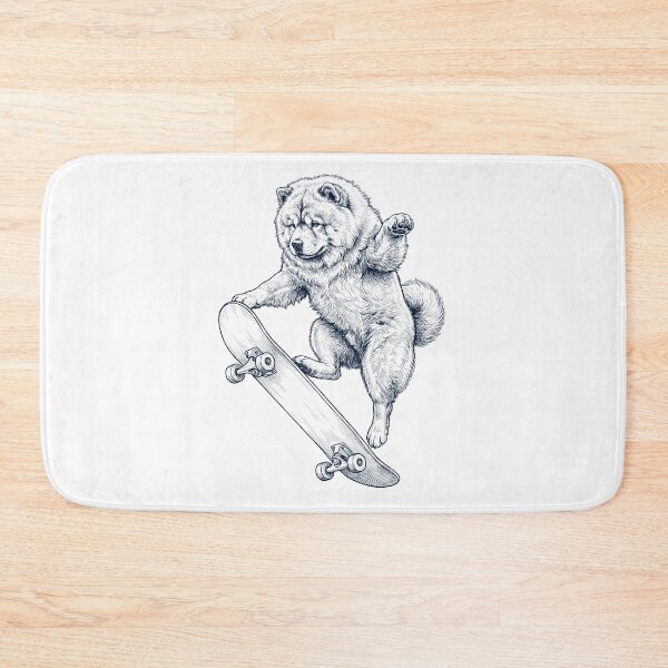 Item preview, Vintage Chow Chow Skateboarding Skate Dog Dad Lover designed and sold by DoodleTortle.