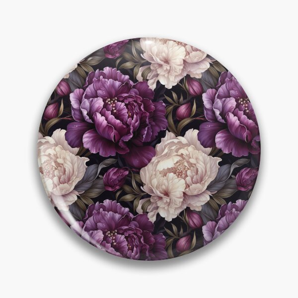 Item preview, Purple Peonies with Diamonds Seamless Pattern designed and sold by Leylita Design.