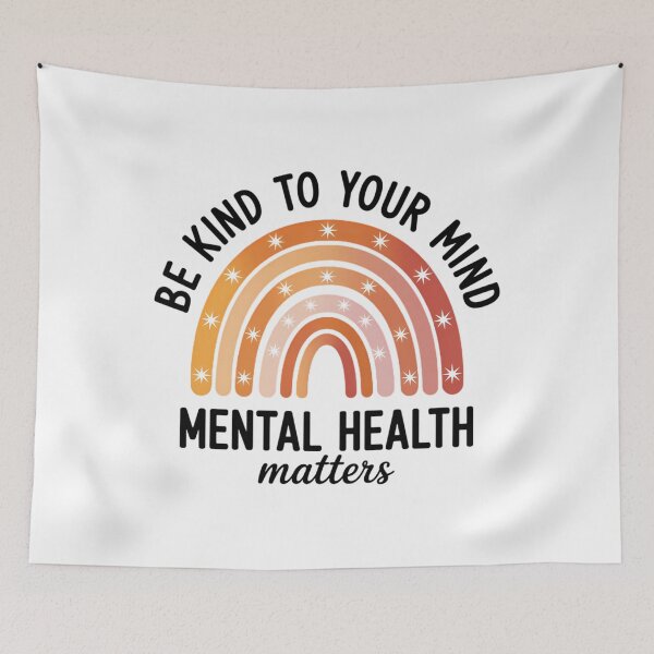 Item preview, Be Kind To Your Mind Mental Health Awareness Rainbow designed and sold by Moon-Ape.