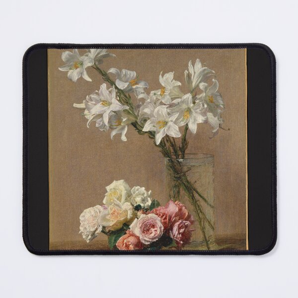 Item preview, Roses and Lilies, 1888 — Henri Fantin-Latour designed and sold by L'Atelier 1888.