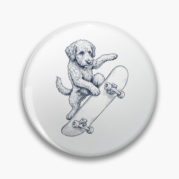Item preview, Vintage Cockapoo Skateboarding Skate Dog Dad Lover designed and sold by DoodleTortle.