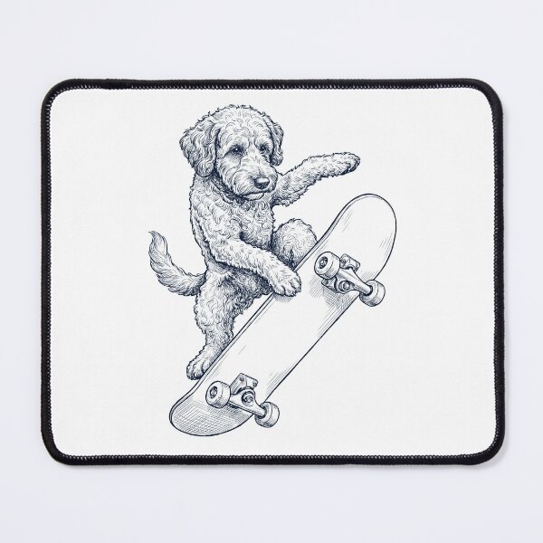 Item preview, Vintage Cockapoo Skateboarding Skate Dog Dad Lover designed and sold by DoodleTortle.