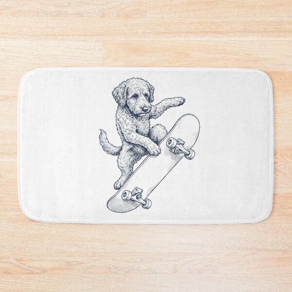 Item preview, Vintage Cockapoo Skateboarding Skate Dog Dad Lover designed and sold by DoodleTortle.