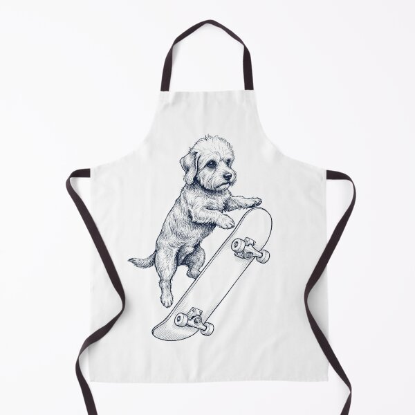 Item preview, Vintage Dandie Dinmont Terrier Skateboarding Skate Dog Dad Lover designed and sold by DoodleTortle.