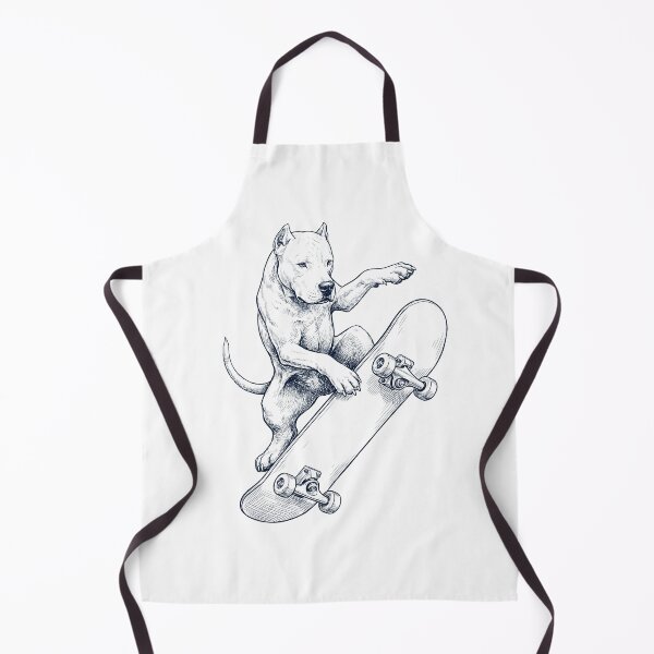 Item preview, Vintage Dogo Argentino Skateboarding Skate Dog Dad Lover designed and sold by DoodleTortle.