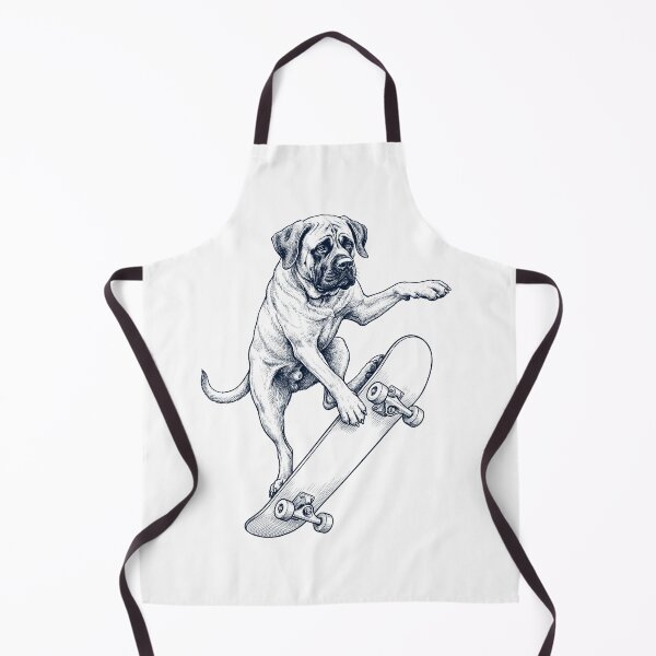 Item preview, Vintage English Mastiff Skateboarding Skate Dog Dad Lover designed and sold by DoodleTortle.