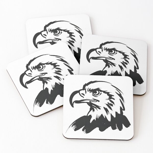 Item preview, Minimalist Bald Eagle Sketch Black Ink Wildlife Art Patriotic Bird Design designed and sold by ArcticFoxStudio.