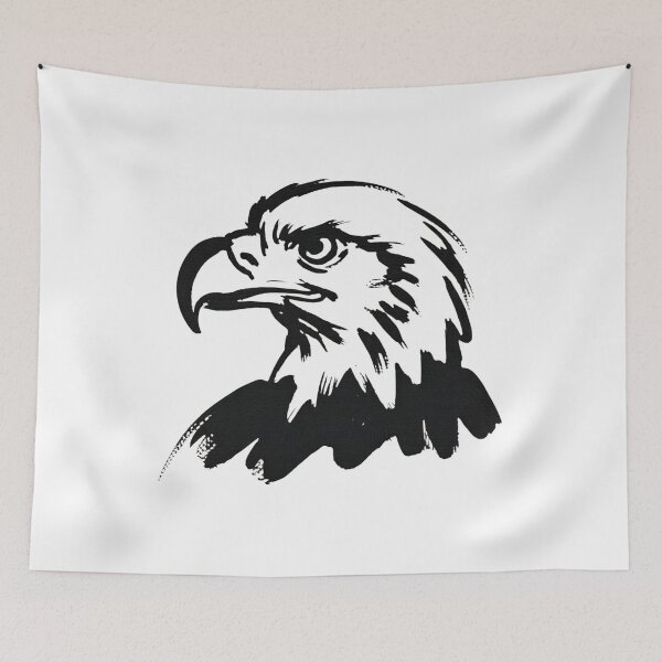 Item preview, Minimalist Bald Eagle Sketch Black Ink Wildlife Art Patriotic Bird Design designed and sold by ArcticFoxStudio.