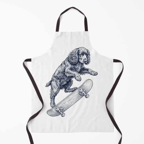 Item preview, Vintage Field Spaniel Skateboarding Skate Dog Dad Lover designed and sold by DoodleTortle.