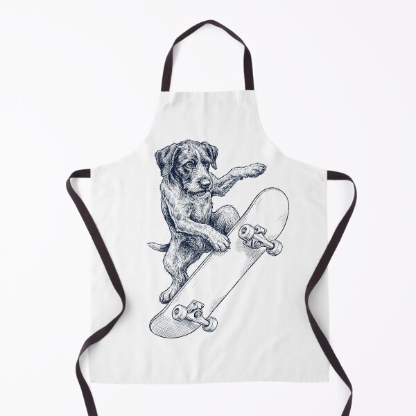 Item preview, Vintage German Wirehaired Pointer Skateboarding Skate Dog Dad Lover designed and sold by DoodleTortle.
