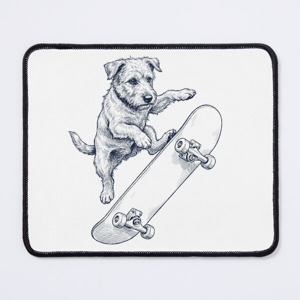 Item preview, Vintage Glen of Imaal Terrier Skateboarding Skate Dog Dad Lover designed and sold by DoodleTortle.