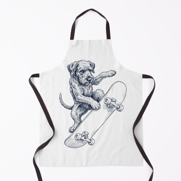 Item preview, Vintage Giant Schnauzer Skateboarding Skate Dog Dad Lover designed and sold by DoodleTortle.