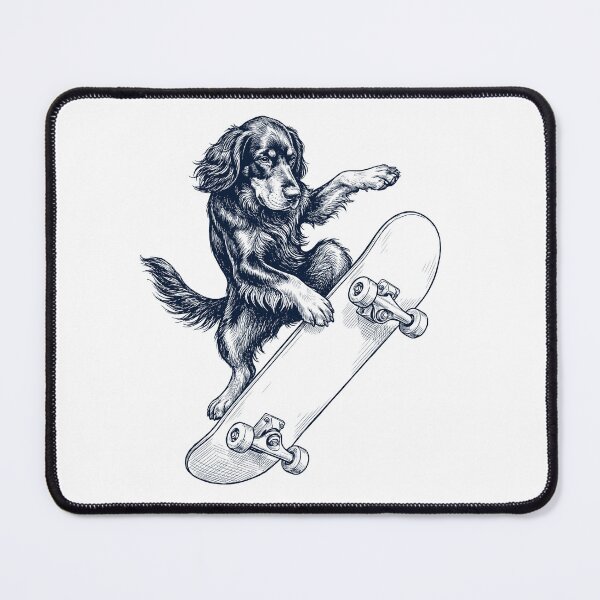Item preview, Vintage Gordon Setter Skateboarding Skate Dog Dad Lover designed and sold by DoodleTortle.