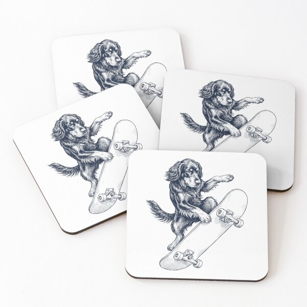 Item preview, Vintage Gordon Setter Skateboarding Skate Dog Dad Lover designed and sold by DoodleTortle.