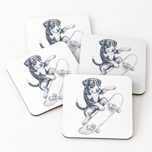 Item preview, Vintage Greater Swiss Mountain Dog Skateboarding Skate Dog Dad Lover designed and sold by DoodleTortle.