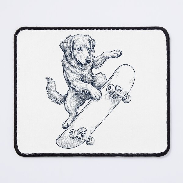 Item preview, Vintage Hovawart Skateboarding Skate Dog Dad Lover designed and sold by DoodleTortle.