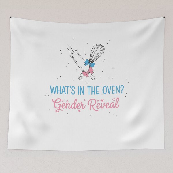 Item preview, Gender Reveal Whats In The Oven Baby Shower designed and sold by LuminOrb.