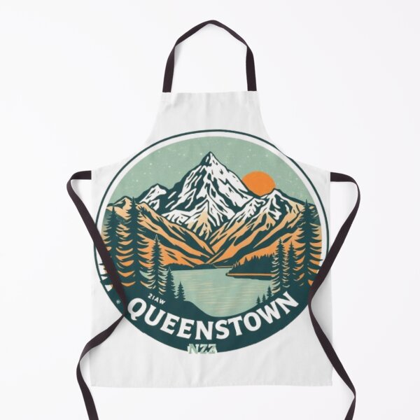 Item preview, Queenstown New Zealand Vintage Mountain Logo Travel Design designed and sold by MystiColo.