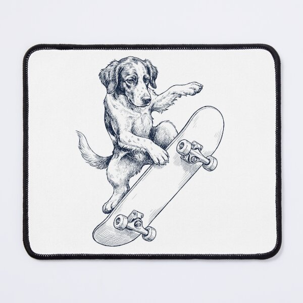 Item preview, Vintage Irish Red And White Setter Skateboarding Skate Dog Dad Lover designed and sold by DoodleTortle.