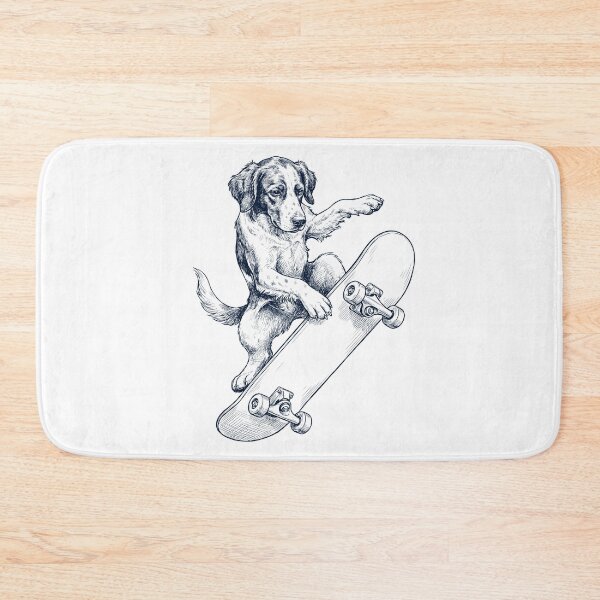 Item preview, Vintage Irish Red And White Setter Skateboarding Skate Dog Dad Lover designed and sold by DoodleTortle.